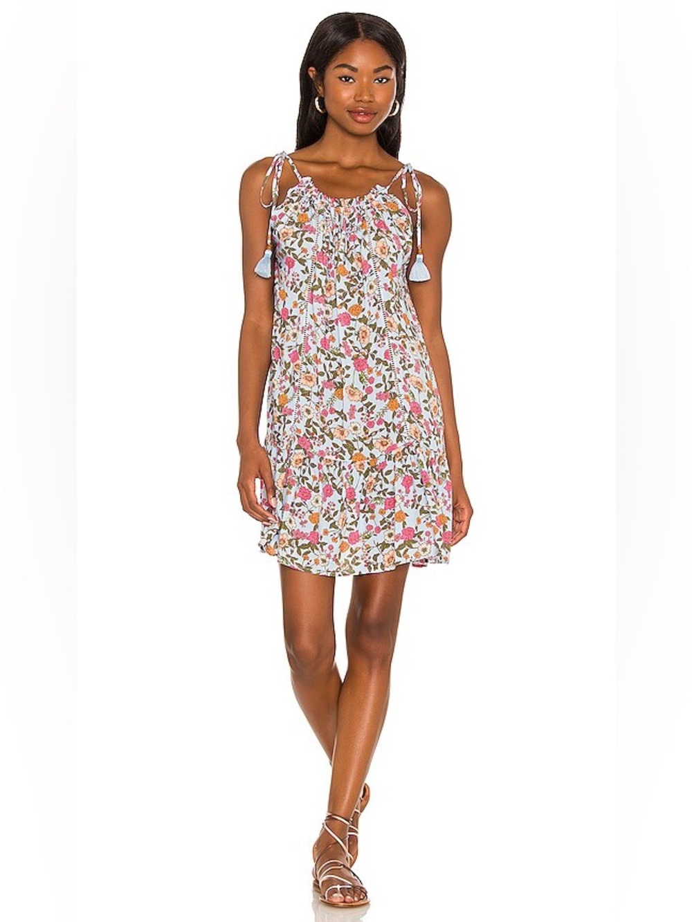 Maaji Rippling Petals Magnolia Cover-Up Dress Floral Mini Small